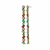 Konplott - Margarita - multi, antique brass, earring stud...