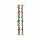 Konplott - Margarita - multi, antique brass, earring stud dangling