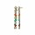 Konplott - Margarita - multi, antique brass, earring stud dangling
