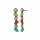 Konplott - Margarita - multi, antique brass, earring stud dangling