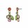 Konplott - Margarita - multi, antique brass, earring stud dangling