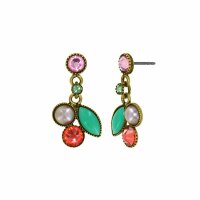 Konplott - Margarita - multi, antique brass, earring stud...