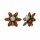 Konplott - Margarita - multi, antique brass, earring clip