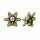 Konplott - Margarita - multi, antique brass, earring clip