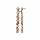 Konplott - Margarita - beige/pink, antique brass, earring stud dangling