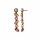 Konplott - Margarita - beige/pink, antique brass, earring stud dangling