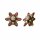 Konplott - Margarita - beige/pink, antique brass, earring clip