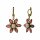 Konplott - Margarita - beige/pink, antique brass, earring dangling