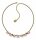 Konplott - Margarita - beige/pink, antique brass, necklace
