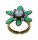 Konplott - Margarita - green, antique brass, ring