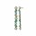 Konplott - Margarita - green, antique brass, earring stud dangling