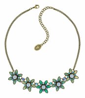 Konplott - Margarita - green, antique brass, necklace