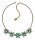 Konplott - Margarita - green, antique brass, necklace