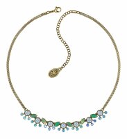 Konplott - Margarita - green, antique brass, necklace