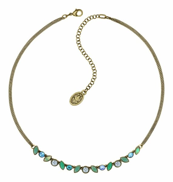 Konplott - Margarita - green, antique brass, necklace pendant