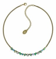 Konplott - Margarita - green, antique brass, necklace...