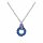 Konplott - Kaleidotropical - blue, Light antique silver, necklace pendant