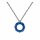 Konplott - Kaleidotropical - blue, Light antique silver, necklace pendant