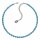 Konplott - Cubes - blue, antique silver, necklace