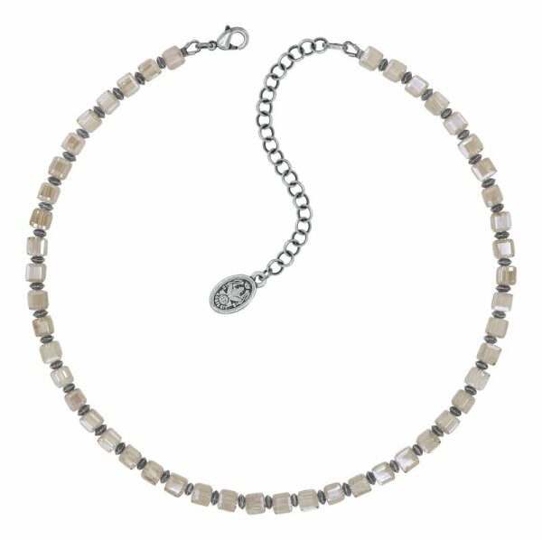 Konplott - Cubes - brown, antique silver, necklace