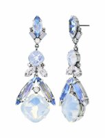 Konplott - Artdecode - white, antique silver, earring...