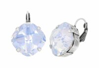 Konplott - Artdecode - white, antique silver, earring...
