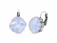Konplott - Artdecode - white, antique silver, earring...