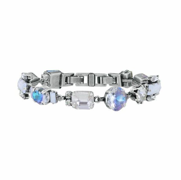 Konplott - Artdecode - white, antique silver, bracelet