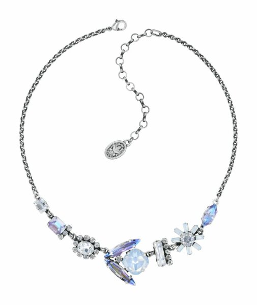 Konplott - Artdecode - white, antique silver, necklace