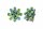 Konplott - Magic Fireball - light green, antique silver, earring clip, Mini Size