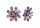 Konplott - Magic Fireball - multi, antique silver, earring stud, Mini Size
