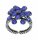 Konplott - Magic Fireball - Blau, Lila, Antiksilber, Ring CLASSIC
