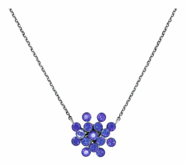 Konplott - Magic Fireball - Blau, Lila, Antiksilber, Halskette mit Anhänger, CLASSIC
