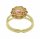Konplott - 70s Circle - beige, shiny brass, ring
