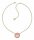 Konplott - 70s Circle - pink, shiny brass, necklace