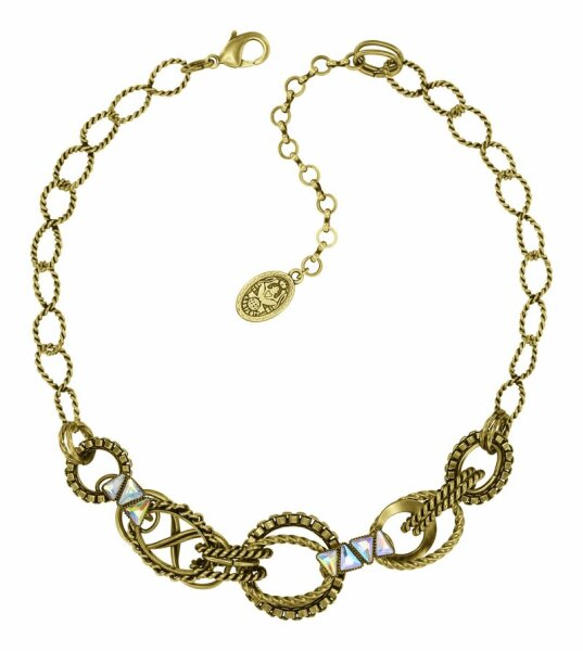 Konplott - Rings & Rhythm - brass, light antique brass, necklace
