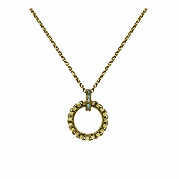 Konplott - Rings & Rhythm - brass, light antique brass, necklace pendant