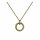 Konplott - Rings & Rhythm - brass, light antique brass, necklace pendant