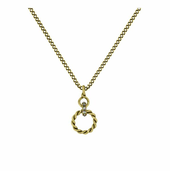 Konplott - Rings & Rhythm - brass, light antique brass, necklace pendant