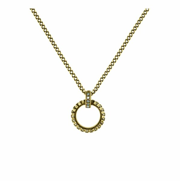 Konplott - Rings & Rhythm - brass, light antique brass, necklace pendant