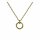 Konplott - Rings & Rhythm - brass, light antique brass, necklace pendant