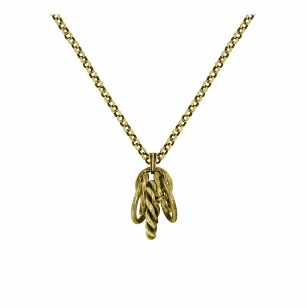 Konplott - Rings & Rhythm - brass, light antique brass, necklace pendant