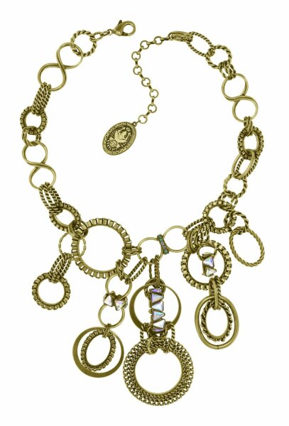 Konplott - Rings & Rhythm - brass, light antique brass, necklace -Y