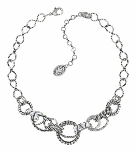 Konplott - Rings & Rhythm - silver, light antique silver, necklace