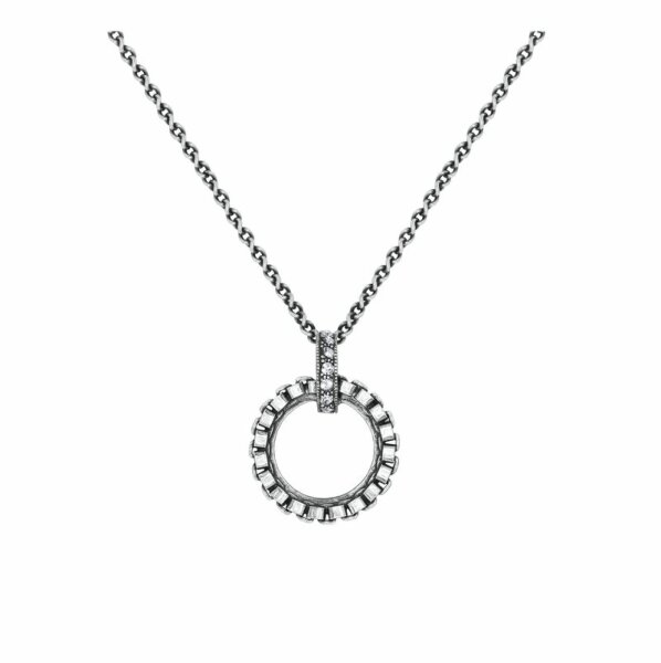 Konplott - Rings & Rhythm - silver, light antique silver, necklace pendant