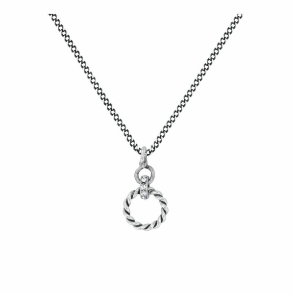 Konplott - Rings & Rhythm - silver, light antique silver, necklace pendant