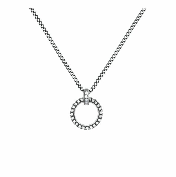 Konplott - Rings & Rhythm - silver, light antique silver, necklace pendant