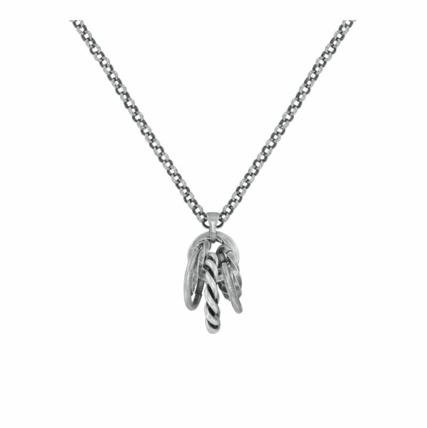 Konplott - Rings & Rhythm - silver, light antique silver, necklace pendant