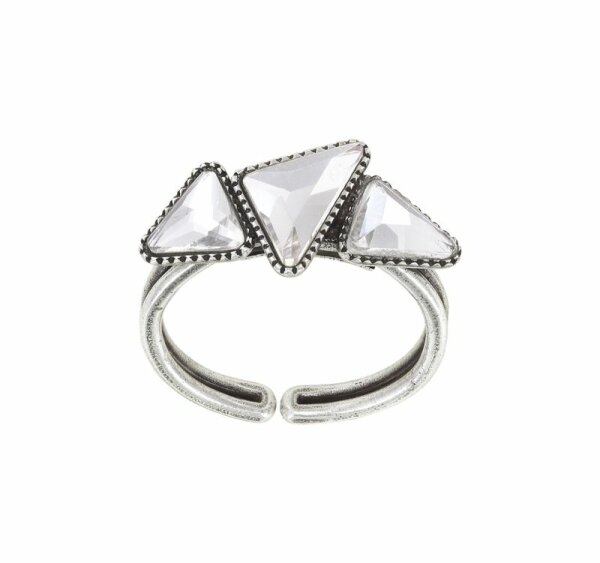 Konplott - Jumping Angles - silver, light antique silver, ring