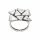Konplott - Jumping Angles - silver, light antique silver, ring